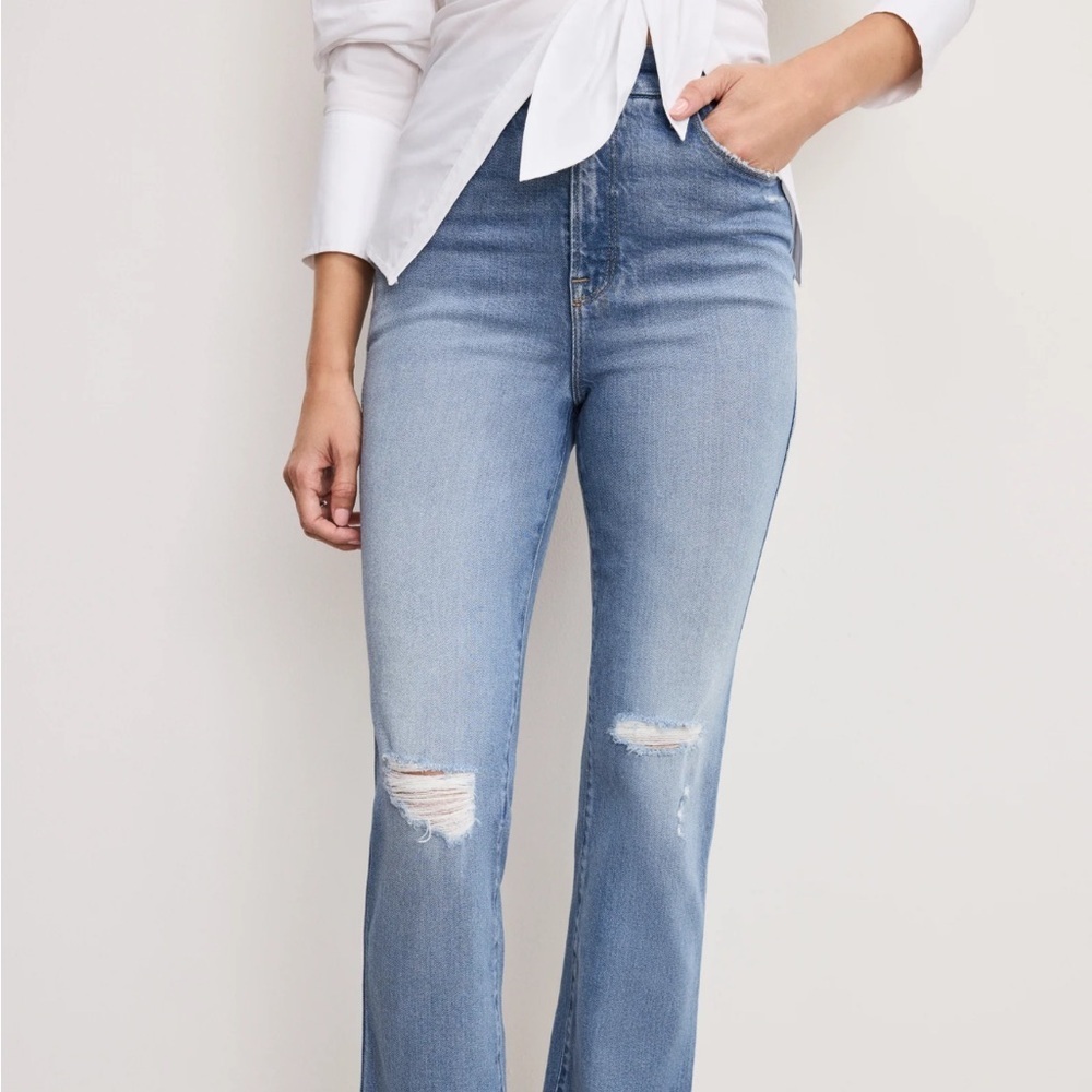 NWT Good American Good Curve Straight Size 4 Jeans - Picture 5 of 8